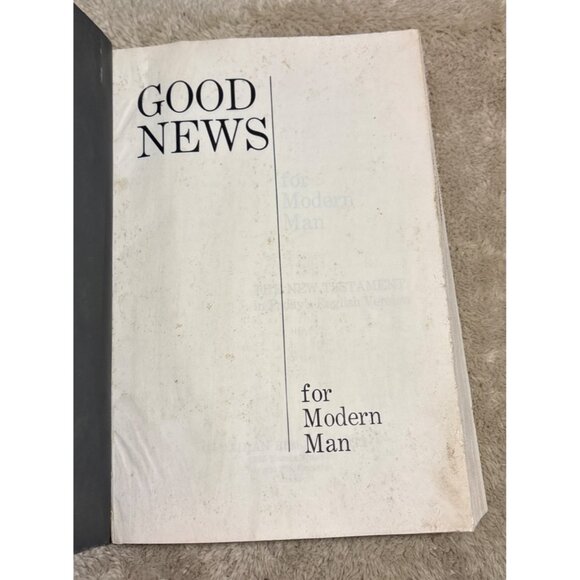 Good News For Modern Man New Testament Todays English Version Paperback 1966 LP - Picture 3 of 9